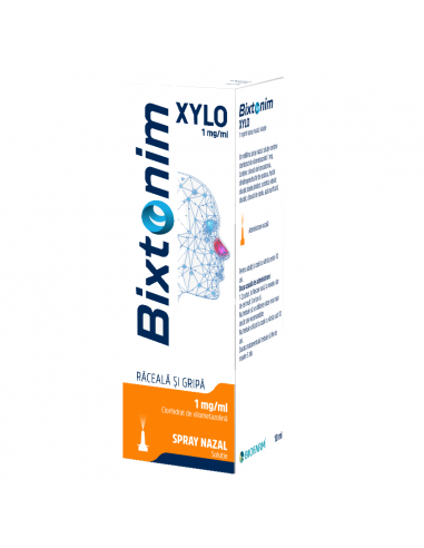 Bixtonim Xylo  1mg/ml spray nazal, 10ml, Biofarm - NAS-INFUNDAT - BIOFARM