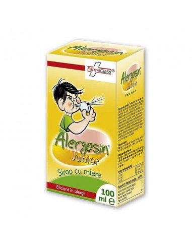 Sirop cu miere Alergosin Junior, 100 ml, FarmaClass - ALERGII - FARMACLASS