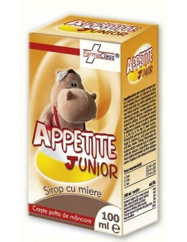 Appetite Junior sirop cu miere,  100 ml, FarmaClass - STIMULAREA-APETITULUI - FARMACLASS