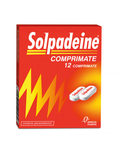 Solpadeine, 12 comprimate, Omega Pharma - DURERE-SI-FEBRA - GSK SRL OMEGA PHARMA