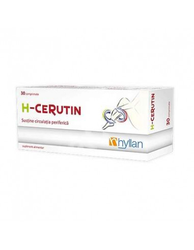 H-Cerutin, 30 comprimate, Hyllan - AFECTIUNI-ALE-CIRCULATIEI - HYLLAN