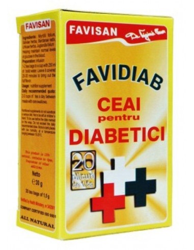 Ceai Favidiab, 20 doze - UZ-GENERAL - FAVISAN