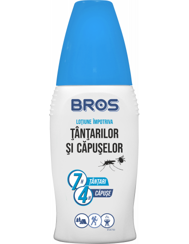 Bros Lotiune spray impotriva tantarilor si capuselor, 100 ml - PROTECTIE-ANTIINSECTE - BROS