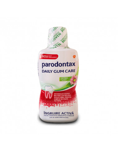 Apa de gura Daily Gum Care Herbal Twist, 500 ml, Parodontax - PARODONTOZA - PARODONTAX