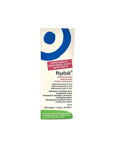 Hyabak solutie 0.15% pentru ochi, 10 ml, Thea - AFECTIUNI-ALE-OCHILOR - LABORATOIRES THEA