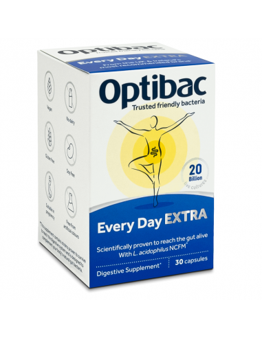 Probiotic zilnic Extra Forte, 30 capsule, OptiBac - PROBIOTICE-SI-PREBIOTICE - OPTIBAC
