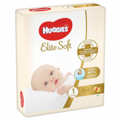 Scutece Huggies Elite Soft, NR 1, 3-5 kg, 84 bucati