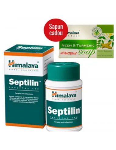 Septilin, 100 tablete + Sapun Neem&Turmenic, 75g, Himalaya - IMUNITATE - HIMALAYA