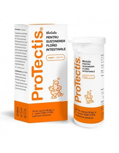 Protectis probiotice, 30 capsule, BioGaia - PROBIOTICE-SI-PREBIOTICE - PROTECTIS