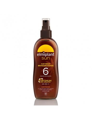 Ulei spray pentru bronzare rapida SPF 6 Optimum Sun, 150 ml, Elmiplant - PROTECTIE-SOLARA-ADULTI - ELMIPLANT