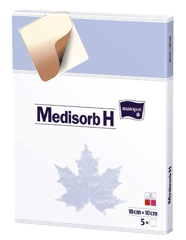 Pansament cu hidrocoloid Medisorb H, 10/10 cm, 5 bucati, Matopat - FESI-PLASTURI-SI-PANSAMENTE - MATOPAT
