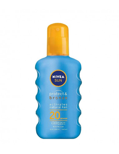 Nivea Sun Spray Protect and Bronze SPF20, 200ML - PROTECTIE-SOLARA-ADULTI - NIVEA