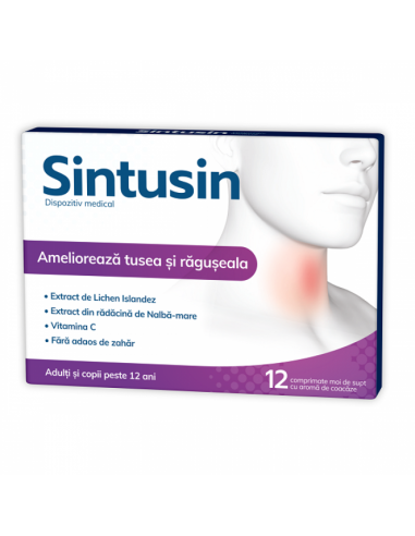 Sintusin, 12 comprimate, Zdrovit - RAGUSEALA - ZDROVIT