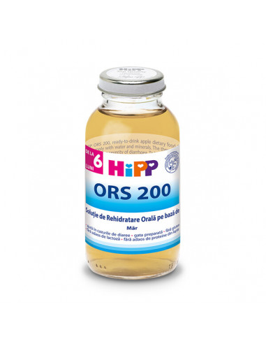 Solutie de rehidratare orala pe baza de mar ORS 200, 200 ml, Hipp -  - HIPP