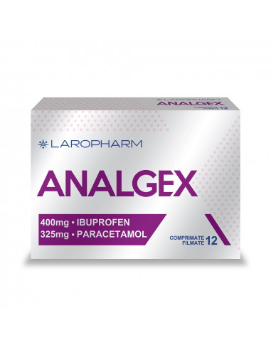 Analgex 400mg/325mg, 12 comprimate, Laropharm - DURERE-SI-FEBRA - LAROPHARM SRL