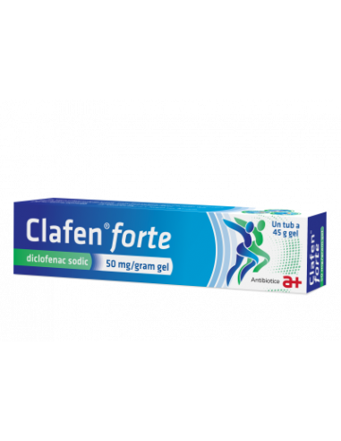 Clafen Forte 5 % gel, 100g, Antibiotice - ARTICULATII-SI-SISTEM-OSOS - ANTIBIOTICE