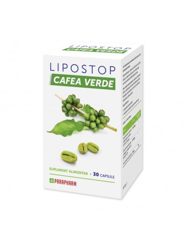 Lipostop Cafea Verde, 30 capsule, Parapharm - PENTRU-SLABIT - PARAPHARM