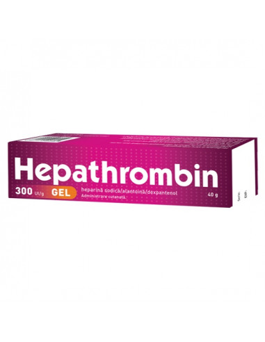 Hepathrombin gel 300UI/g, 40 g, Hemofarm - AFECTIUNI-ALE-CIRCULATIEI - STADA M&D SRL