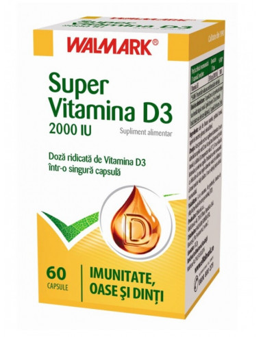 Super Vitamina D3, 60 capsule, Walmark - UZ-GENERAL - WALMARK
