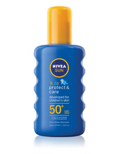 Nivea Sun Spray Colorat Copii SPF 50+, 200ml - PROTECTIE-SOLARA-COPII - NIVEA