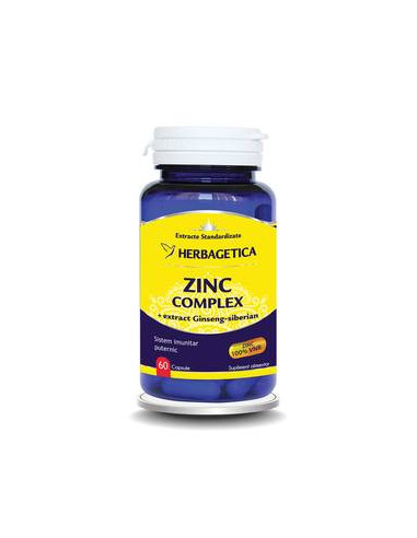 Zinc Complex, 60 capsule, Herbagetica -  - HERBAGETICA