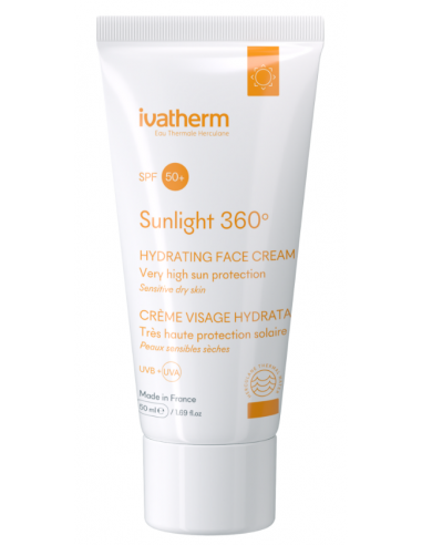 Ivatherm Sunlight 360 Crema Hidratanta Pentru Fata cu protectie solara SPF50+,  50ml - PROTECTIE-SOLARA-ADULTI - IVATHERM