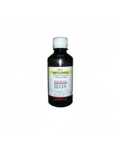 Rivanol 0, 1%, 200 ml, Tis - ANTISEPTICE - TIS FARMACEUTIC