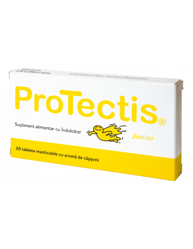 Protectis Junior cu aroma de Capsuni, 20 comprimate, BioGaia - COLICI - PROTECTIS