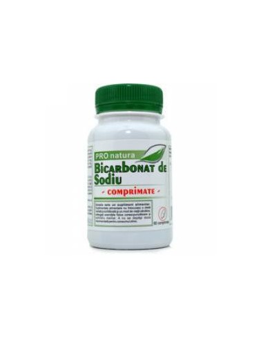Bicarbonat de Sodiu, 60 comprimate, Medica - STOMAC-SI-ACIDITATE - PRO NATURA