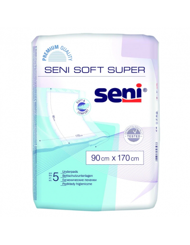 Seni Soft Super cearsaf absorbant, 90x170 cm, 5 bucati - SCUTECE-PENTRU-ADULTI - SENI