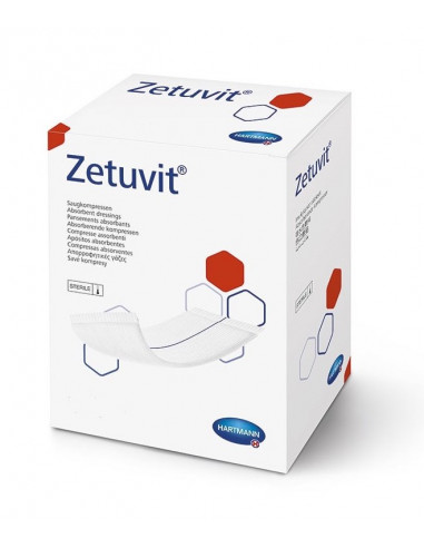 Comprese absorbante Zetuvit, 10 x 10cm, 25 bucati, Hartmann - FESI-PLASTURI-SI-PANSAMENTE - HARTMANN