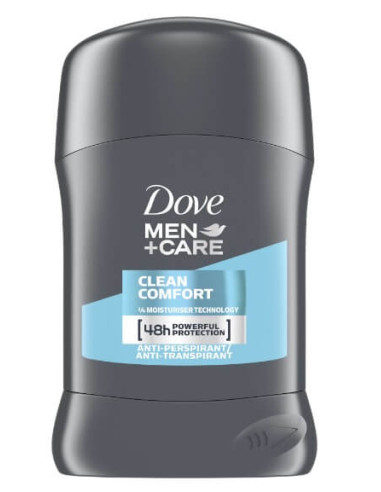 Deodorant antiperspirant stick for men ,clean confort, 50 ml, Dove - DEODORANTE-SI-ANTIPERSPIRANTE - UNILEVER