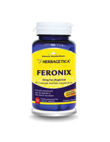 Feronix, 30 capsule, Herbagetica - IMUNITATE - HERBAGETICA