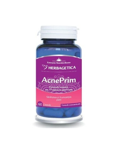 AcnePrim, 60 capsule, Herbagetica - ACNEE - HERBAGETICA