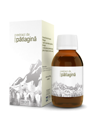 Sirop cu extract de patlagina, 150 ml, Tis - DURERE-DE-GAT - TIS FARMACEUTIC