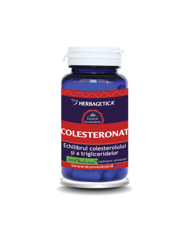 Colesteronat, 60 capsule, Herbagetica - COLESTEROL - HERBAGETICA