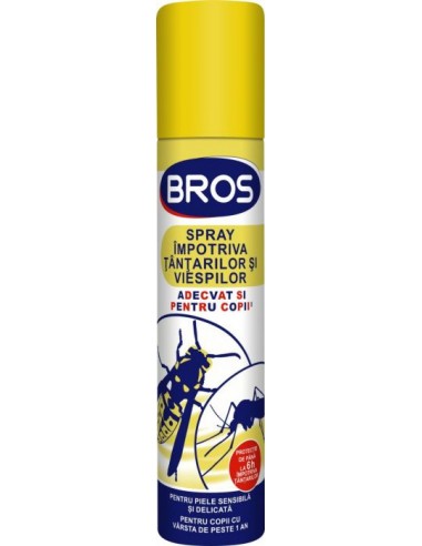Bros Spray tantari si viespi pentru copii, 90 ml - PROTECTIE-ANTIINSECTE - BROS