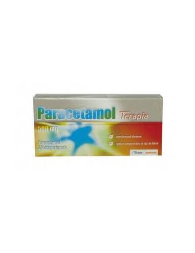 Paracetamol 500mg, 20 comprimate, Terapia - DURERE-SI-FEBRA - TERAPIA