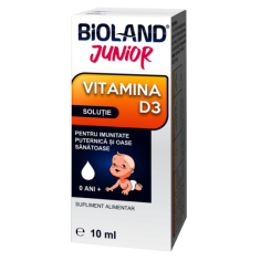 Vitamina D3 Junior Bioland, solutie, 10 ml, Biofarm