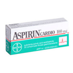 Aspirin Cardio 100mg, 28 comprimate, Bayer