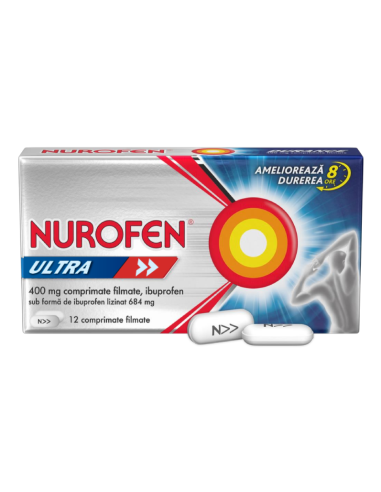Nurofen Ultra 400 mg, 12 comprimate, Reckitt -  - RECKITT BENCKISER HEALTHCARE