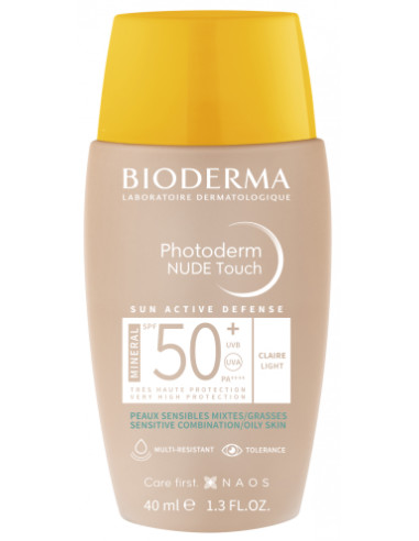 Bioderma Photoderm Nude Touch Deschis SPF50+, 40ml - PROTECTIE-SOLARA-ADULTI - BIODERMA