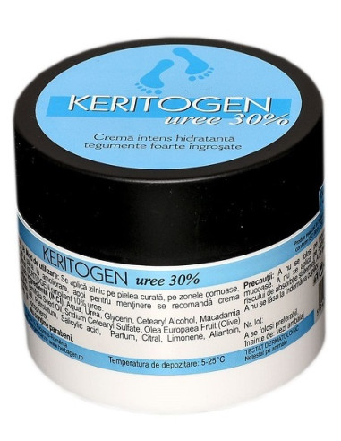 Crema pentru ingrijirea tegumentelor ingrosate 30% uree, 50 ml, Keritogen - TRATAMENTE - KERITOGEN