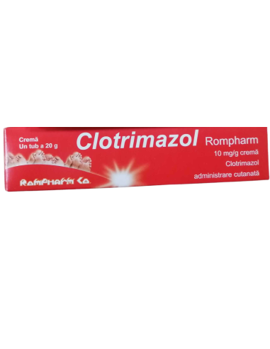 Clotrimazol crema, 10 mg/g,  20 g, Rompharm - CIUPERCA-PICIORULUI - ROMPHARM