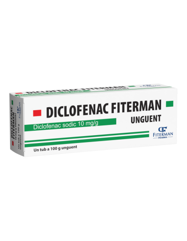 Diclofenac 10mg/g ung , 100 g, Fiterman - ARTICULATII-SI-SISTEM-OSOS - FITERMAN