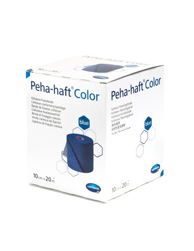 Bandaj elastic autoadeziv Peha-haft Color, albastru, 10cm x 20m, Hartmann - FESI-SI-BANDAJE-DE-FIXARE - HARTMANN