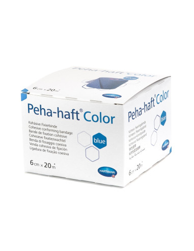 Bandaj elastic autoadeziv Peha-haft Color, albastru, 6cm x 20m, Hartmann - FESI-PLASTURI-SI-PANSAMENTE - HARTMANN
