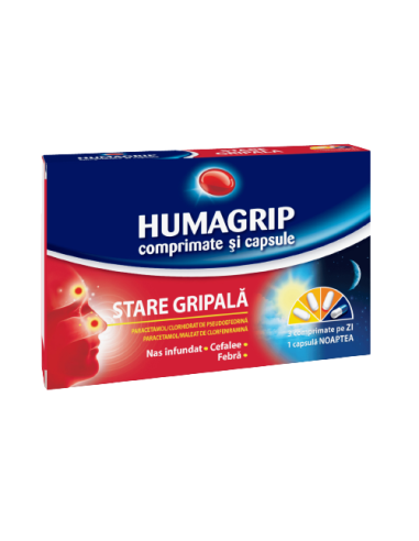 Humagrip, 16 comprimate, Urgo - RACEALA-GRIPA - URGO