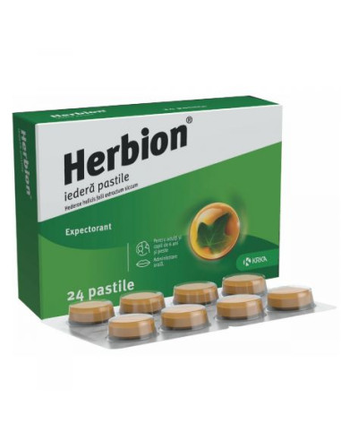 Herbion Iedera, 35 mg, 24 pastile, KRKA - RACEALA-GRIPA - KRKA D.D. NOVO MESTO