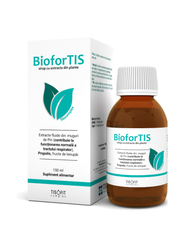 BioforTIS sirop fitocomplex, 150ml, Tis - SOLUTII-NAZALE - TIS FARMACEUTIC